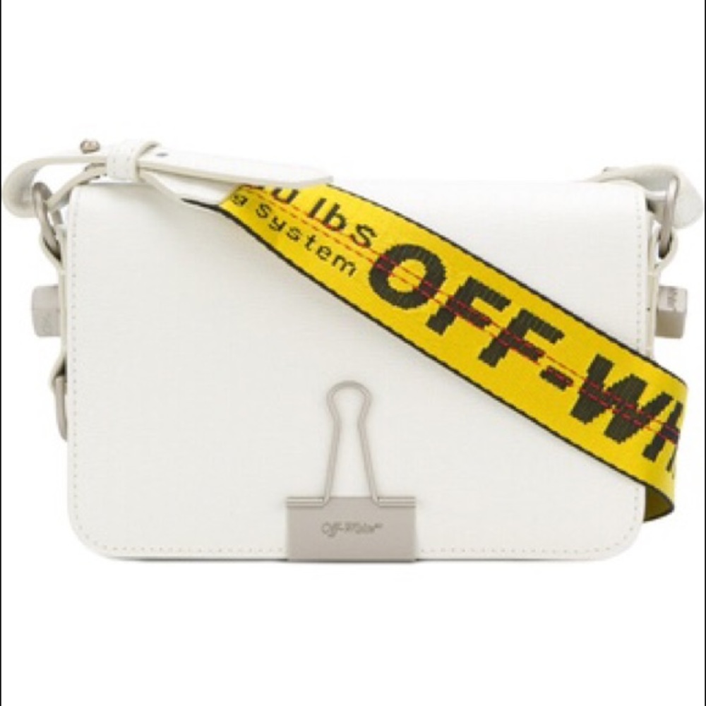 NEW OFF-WHITE BINDER CLIP BAG